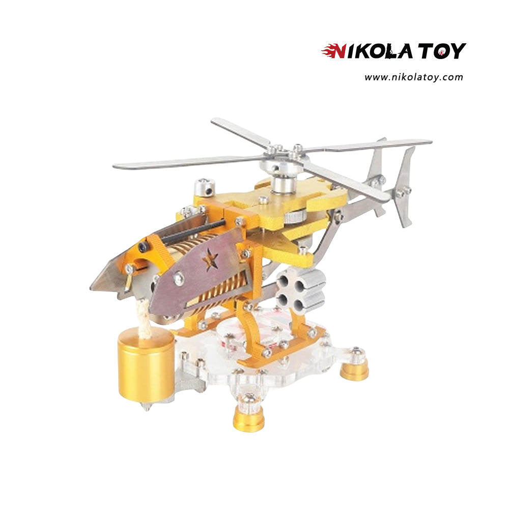 Fire Absorbing Stirling Helicopter