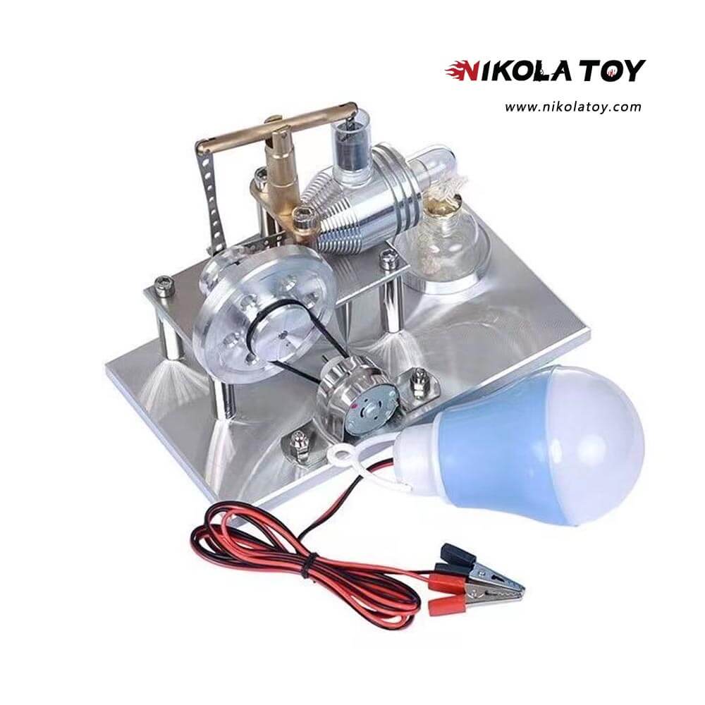 Alloy Stirling Engine+LED Lights