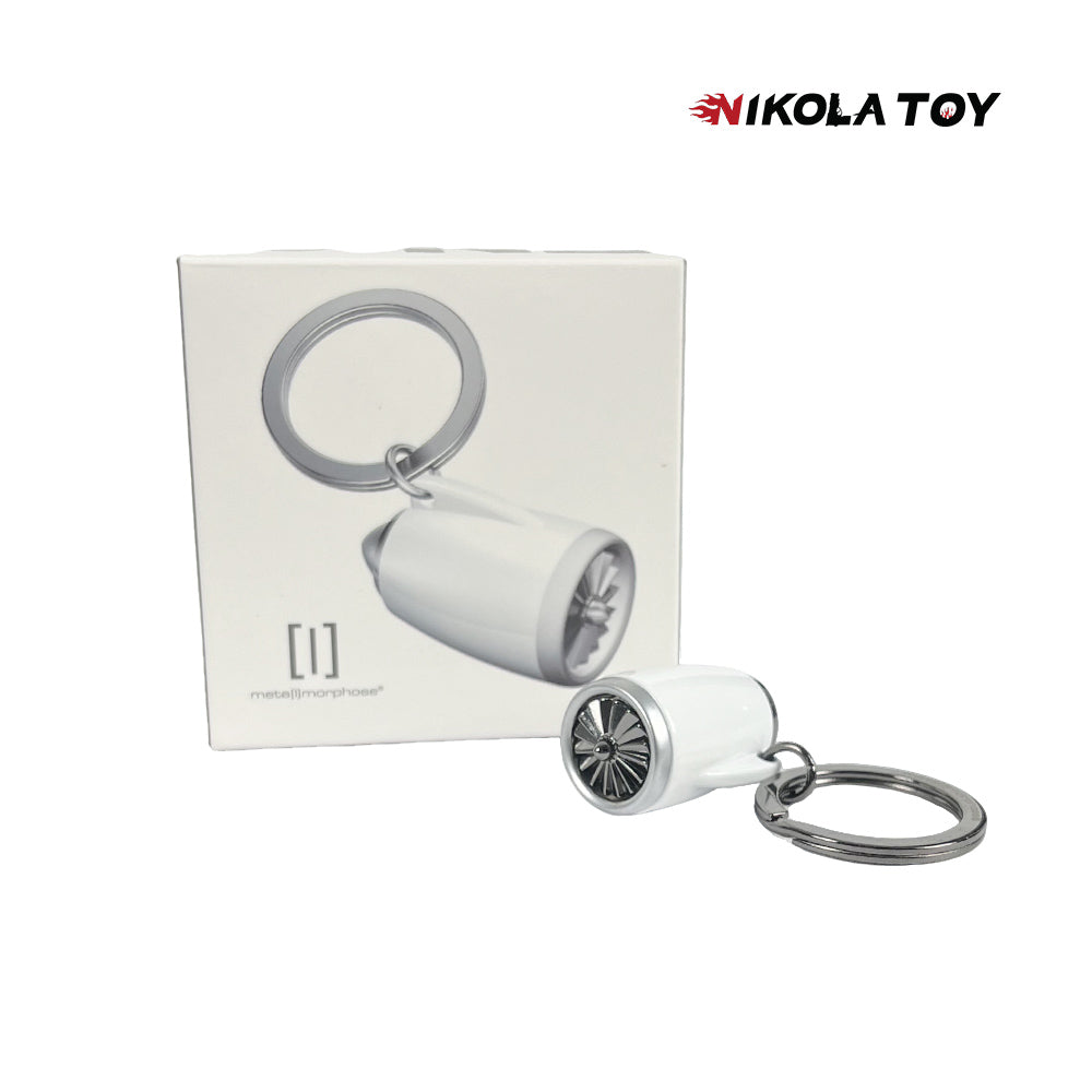 Flagship Aircraft Turbofan Engine Keychain