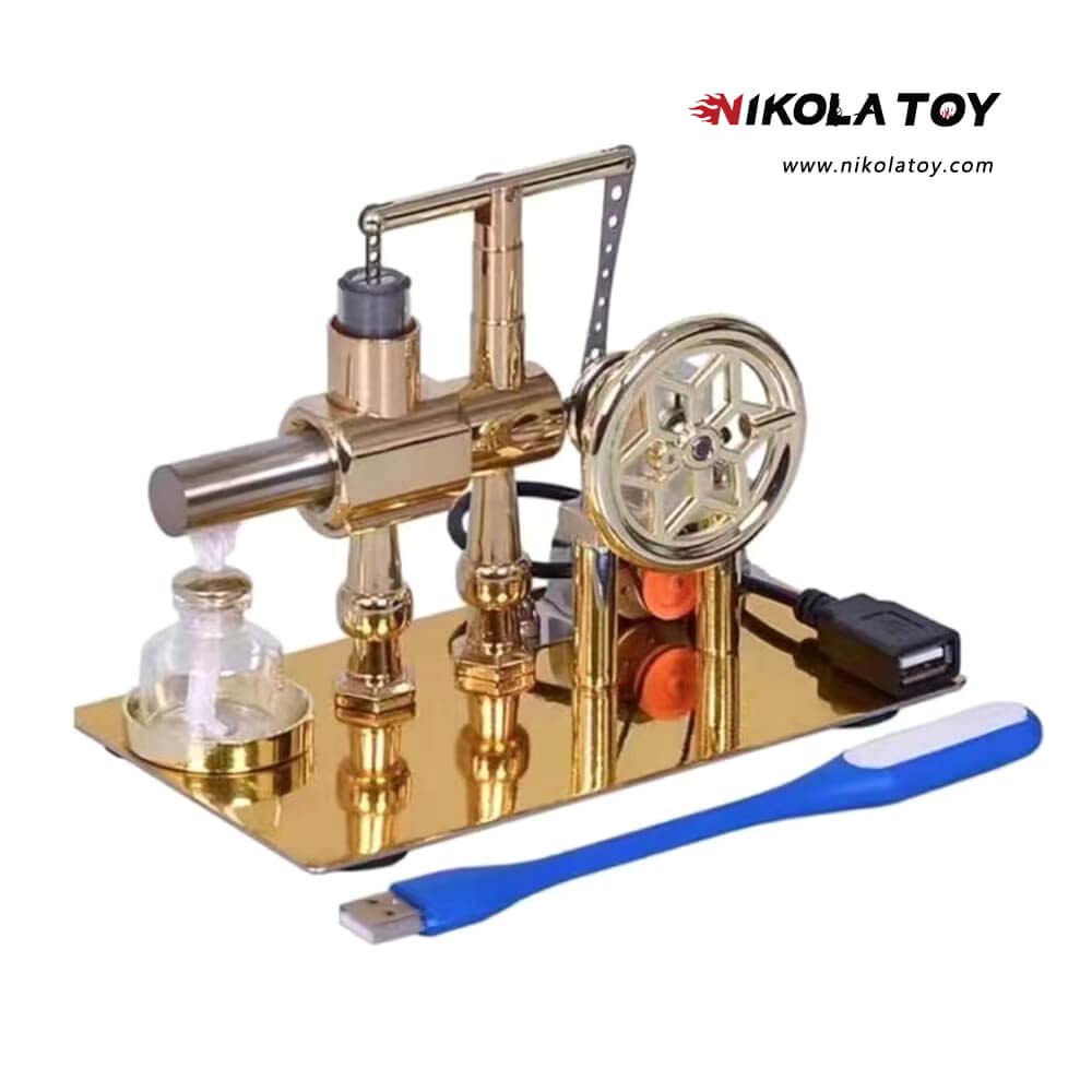 Stirling Engine Model - Power Generation+LED Light
