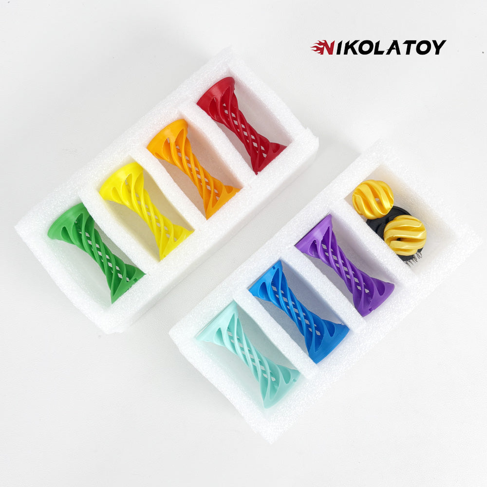 3D Printed Rainbow Spiral Ejection Decompression Ball