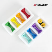 3D Printed Rainbow Spiral Ejection Decompression Ball