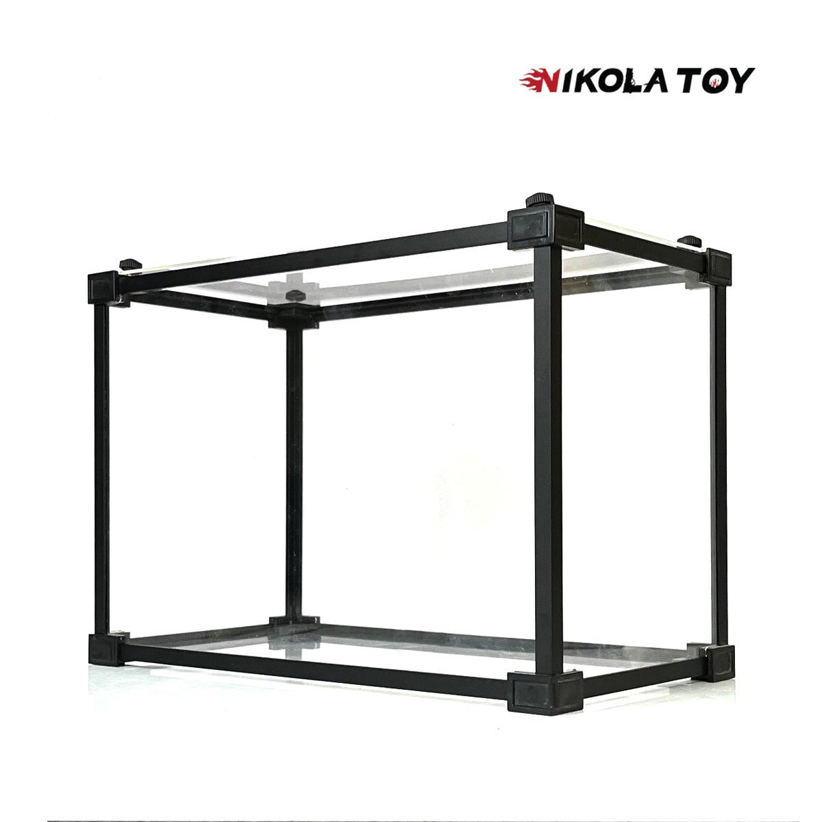 Alloy Frame High Transparent Dust Cover Storage Display Box
