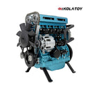 TECHING L4 Car Engine Model Full Metal Assembling Four- Cylinder Building Kits