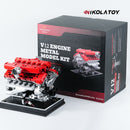 TECHING V12 Car Engine Model Full Metal Assembling 12-Cylinder Building Kits 800+PCS