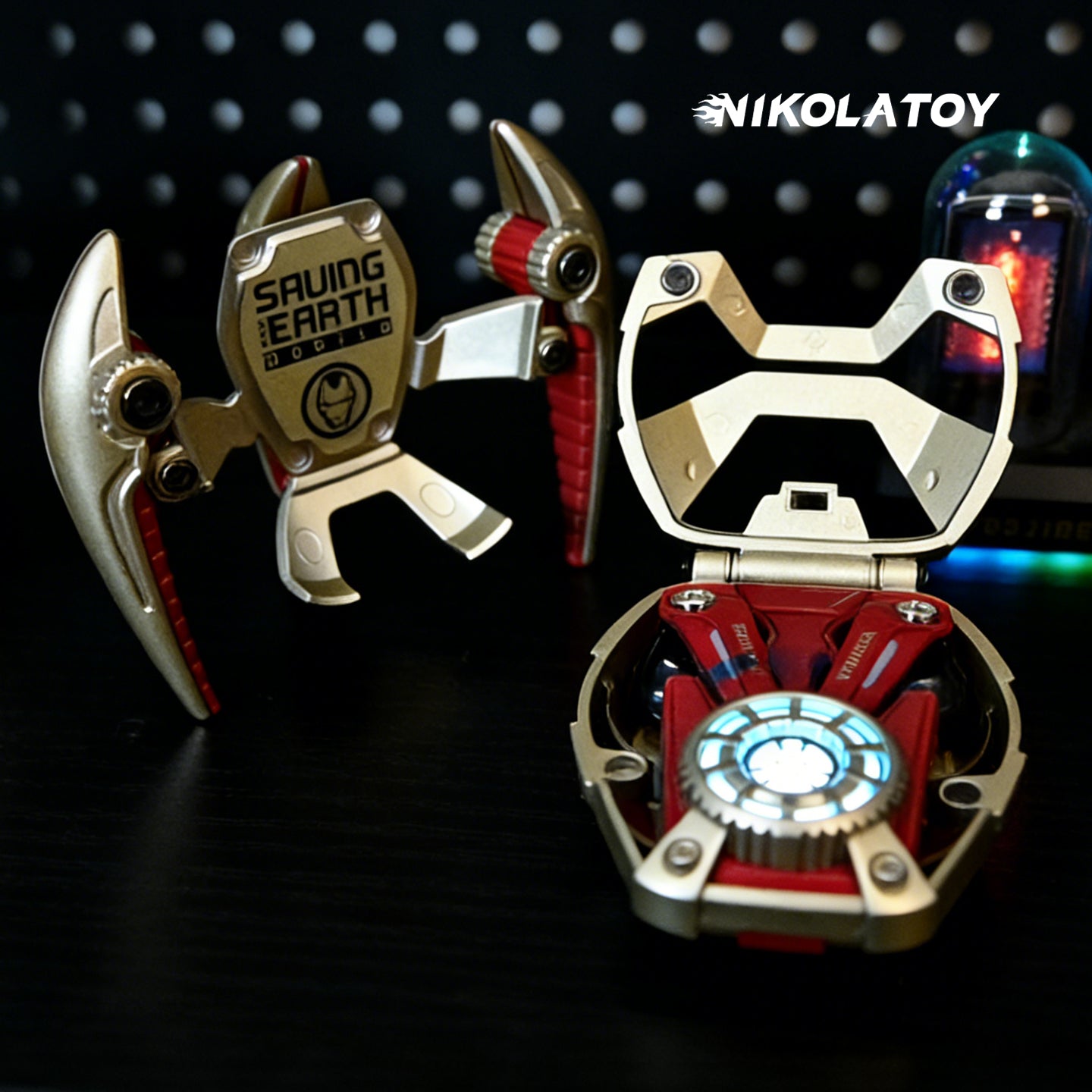 Iron Man Mech Bluetooth Noise Cancelling Earphones