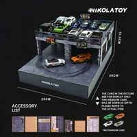 1:64 Electric Drift Turntable Car Model Parking Lot