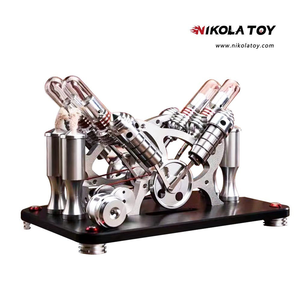 Stirling Engine V4 Model