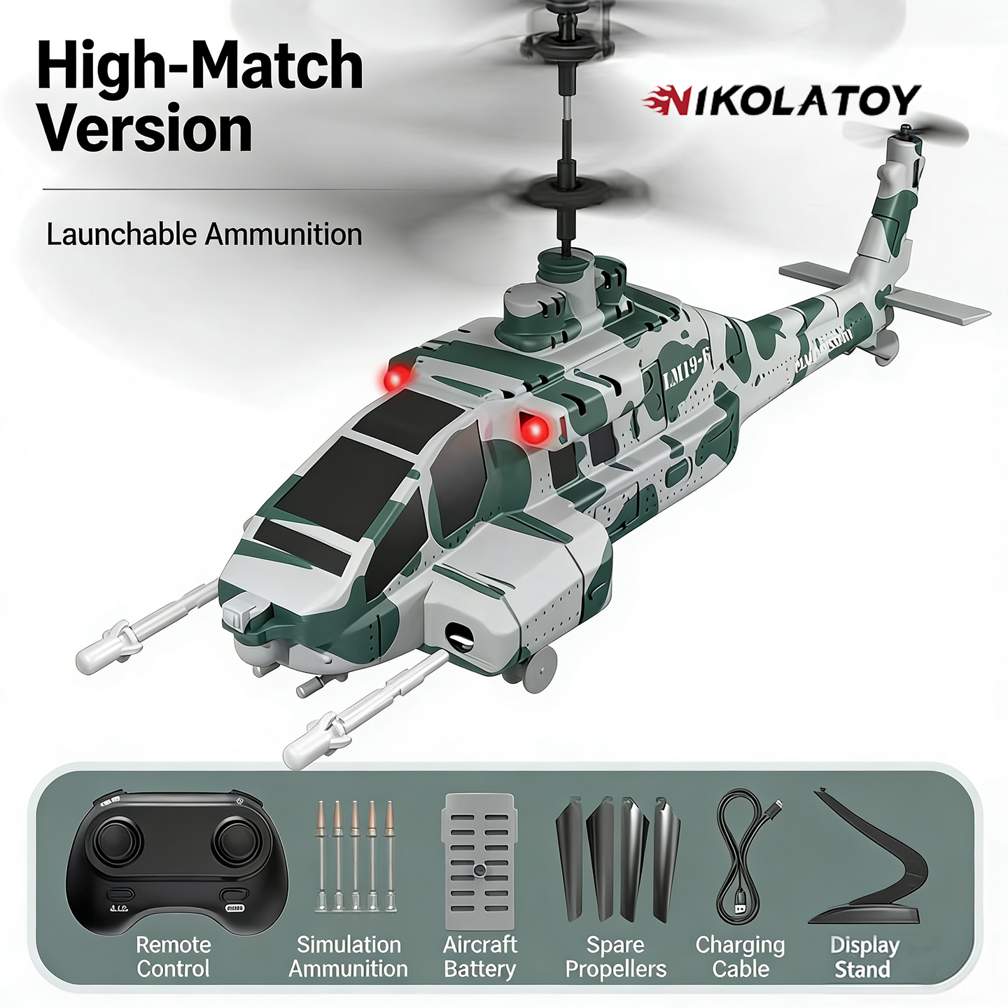 Apache LM19-F Multifunction RC Helicopter