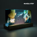 Creative Resin Night Light Desktop Ornament - The Underwater World