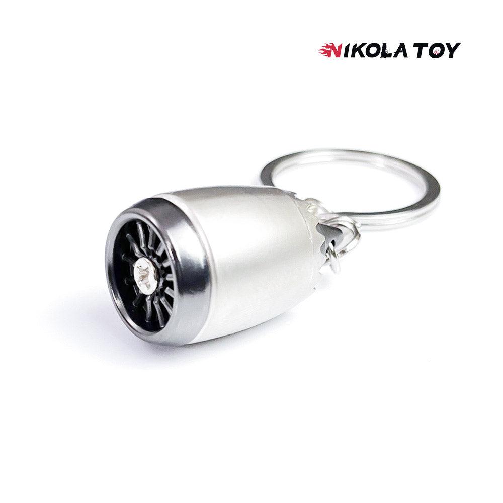 NIKOLATOY® CNC Precision Turbofan Engine Keychain