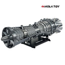 3D Printed Military Fighter Turbojet Engine Model