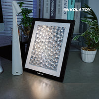 Precision CNC Alloy Laser Light Effect Art Frame