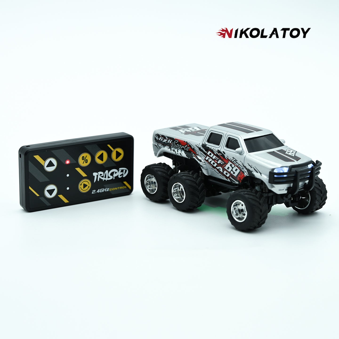 1:64 Six-Wheel ATV Vehicle Remote Control Car