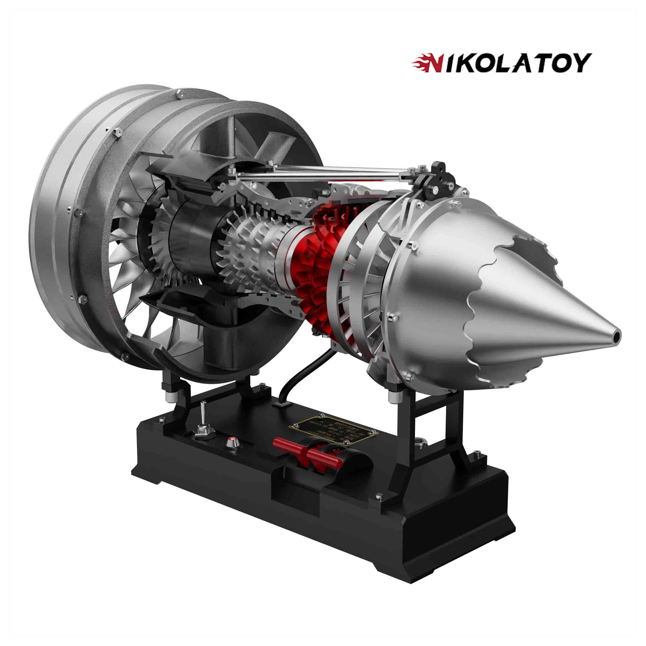 TECHING Medium Size Turbofan Engine Model - DIY KIT（12In）