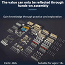TECHING V8 Car Engine Model Full Metal Assembling 8-Cylinder 500+Pcs Building Kits