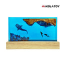 Creative Resin Night Light Desktop Ornament - The Underwater World