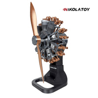 Highly Restored 9-Cylinder Radial Engine Model