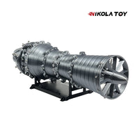 3D Printed Military Fighter Turbojet Engine Model