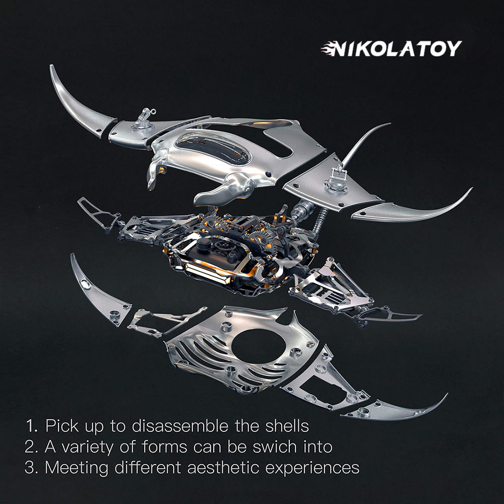 NIKOLATOY®Mechanical species - Manta ray (finished product)